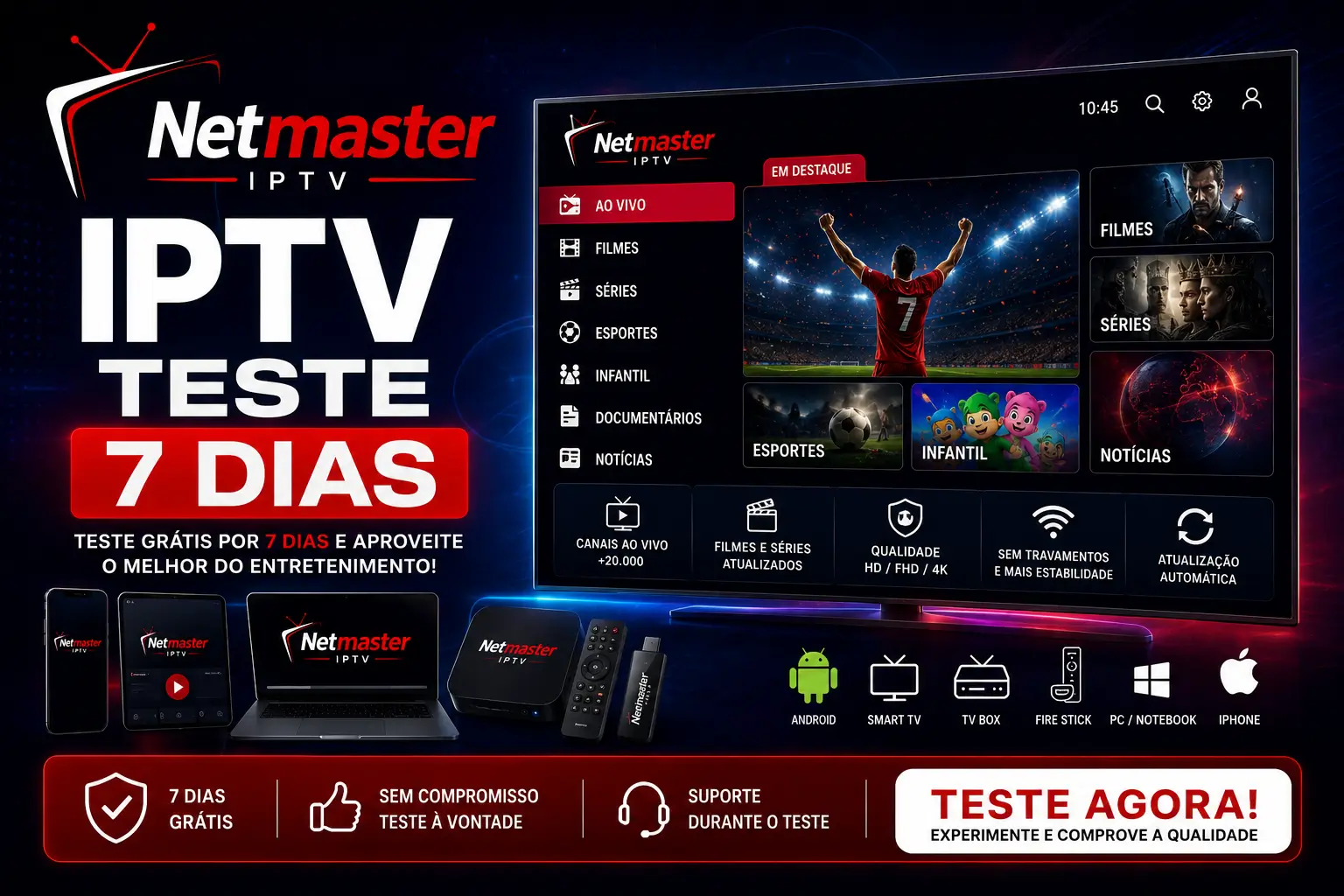 IPTV teste 7 dias